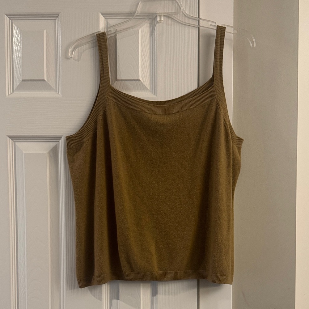 Monroe & Main Olive Green Knit Camisole
